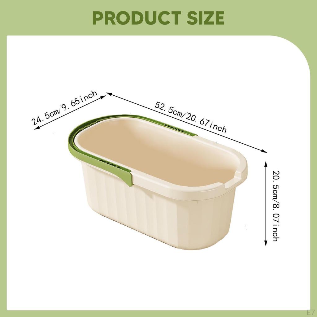 Cleaning Bucket Car Washing Tub Lightweight Multifunctional Water Pot Pail Storage Bin for Beach
