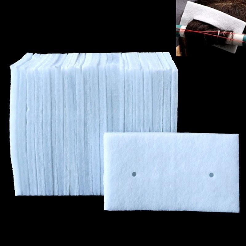 14/25 Stück Salon Haarumformung / Thermoisolierender Wattepad-Patch Lockenwelle Crinkle Hochtemperatur-Zubehör Friseursalon