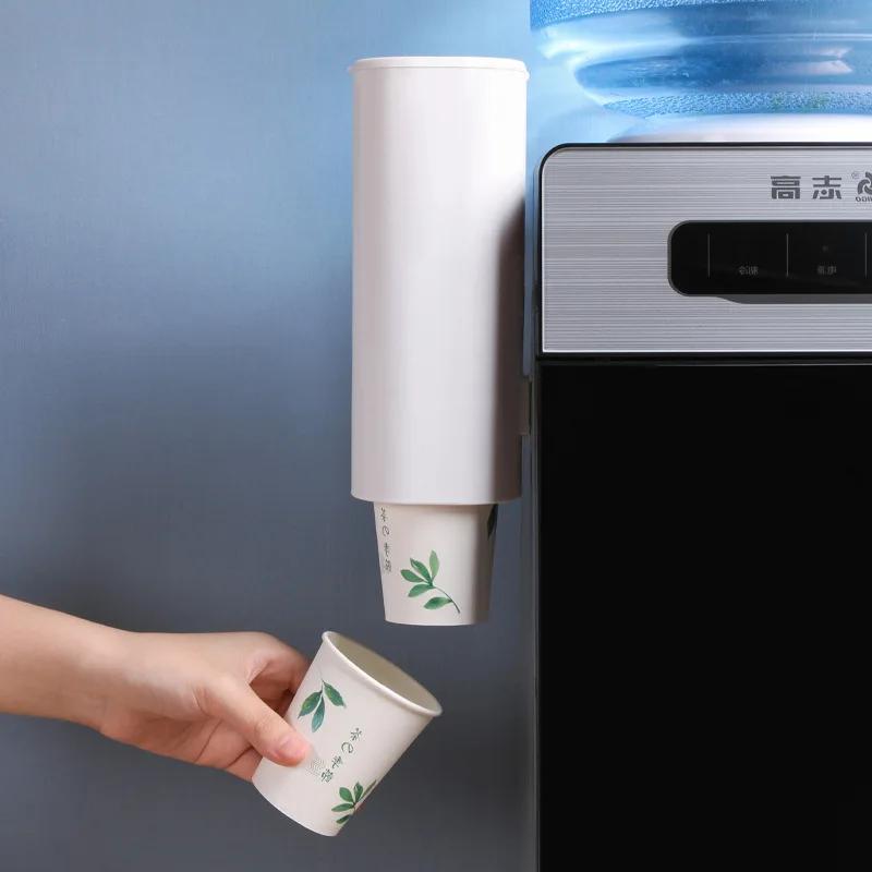 1 stk papirkopputtrekker Enkel disponibel koppstativ for hjemmekontor og kjøkken Vannkoppdispenser