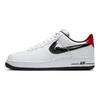 Nike Air Force 1 Low Brushstroke - White Unisex Sneakers University-Red Black DA4657-100