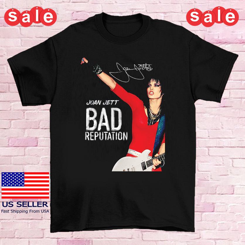 Joan Jett - Bad Reputation signature Short Sleeve Unisex T-Shirt BS473 XL
