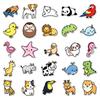 100 Cartoon Animal Waterproof Stickers - Cute Decorative Stationery for Journals and DIY Projects