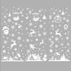 Weihnachtsspiegel-Aufkleber, Weihnachtsmann, Schneemann, Elch, Fensteraufkleber, Schneeflocke, Fensteraufkleber, Frohe Weihnachten, Frohes Neues Jahr 2025