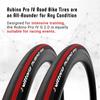 Vittoria Rubino Pro WHT 700X25C Tire 270g ALL BLK Presta Tire and Suppleness Three Types of Compounds Are Used To Bring Out the G2.0 Clincher Size