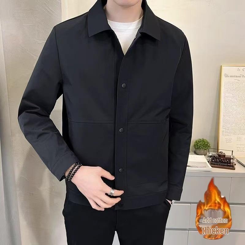 2025 Trendy Men's Casual Lapel Jacket - Spring & Autumn Collection, Youth Fashion