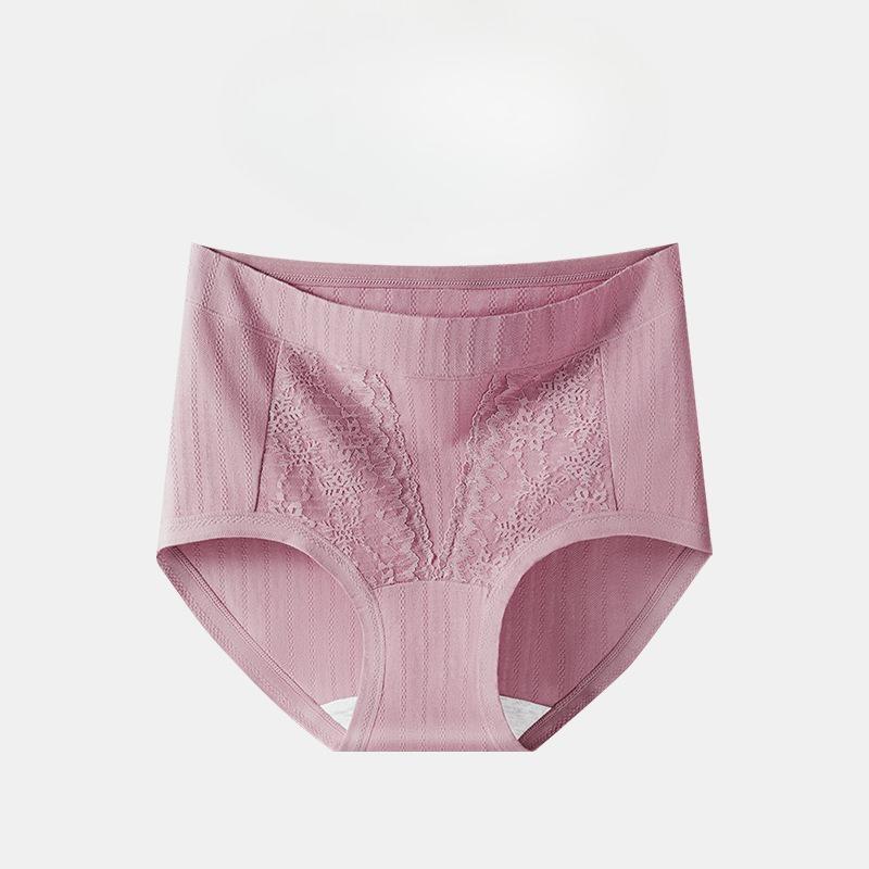 Plus Size Ladies Spring and Summer New Pure Cotton 10A Antibacterial Extension Crotch High Waist Briefs