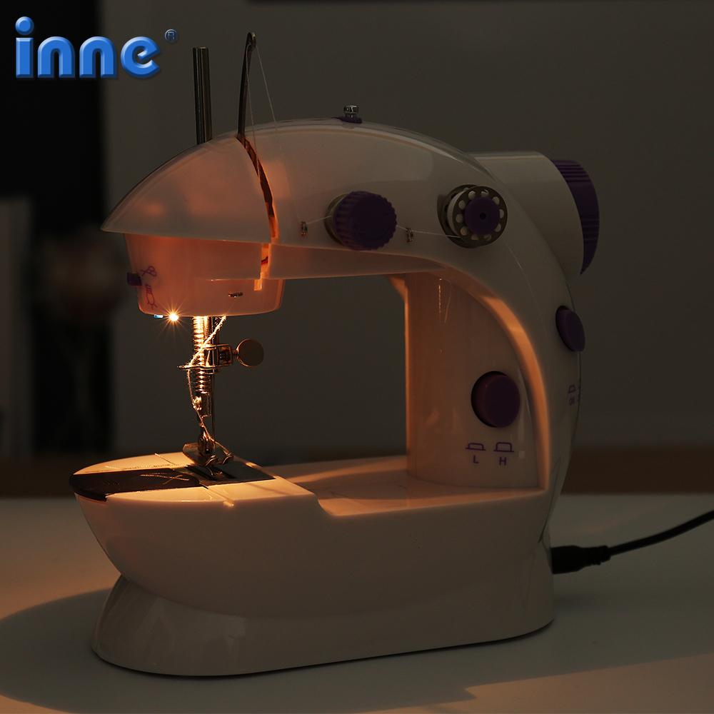 Sewing Machine Portable Mini Desktop Foot Pedal Night Light Household Straight Line Cutter Automatic Winding Mending