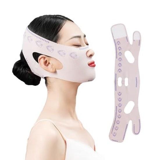 Face Slimming Belt Band Lift-up Line Correction Double Chin V-line Facial Nasolabial Fold Lift Sagging Improvement Wrinkle Care Mask Jawline Recovery