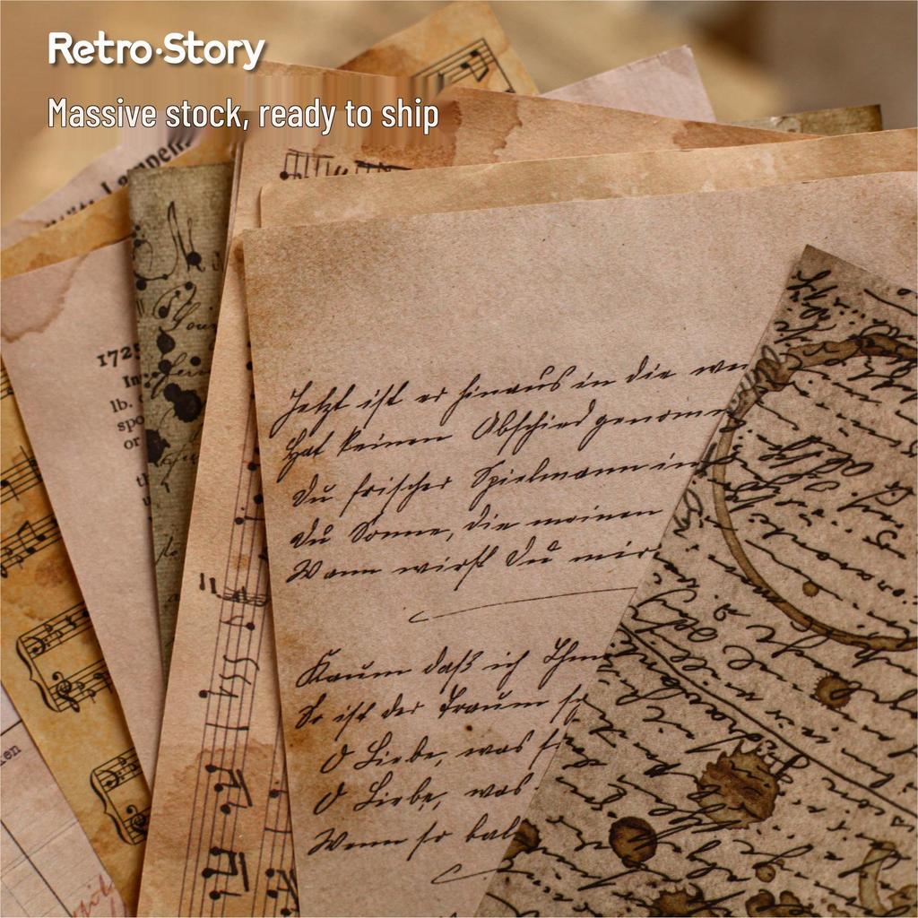 Retro Dye Series Materialpaket: Vintage Hintergrundpapier & DIY Journal Dekoration