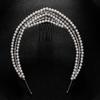 Elegant Princess Crown Headband Rhinestones European Hairband Hair Hoop Pearl Headwear  Women