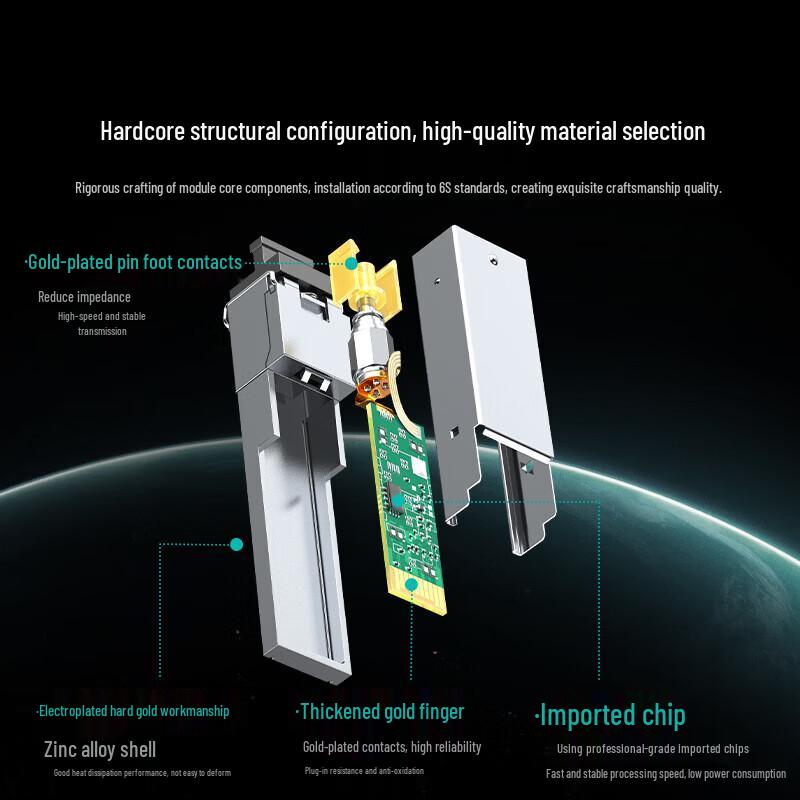 SAMZHE SCW03AB 10G SFP+ SC Single-Mode Fiber Optic Module