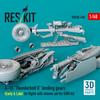 Reskit Thunderbolt II Landing Gear Great Plastic Model Kit Parts 1/48 A-10 (Early/Late Model, Unloaded) (For Wall) RSKU48-0540 (Airplane)