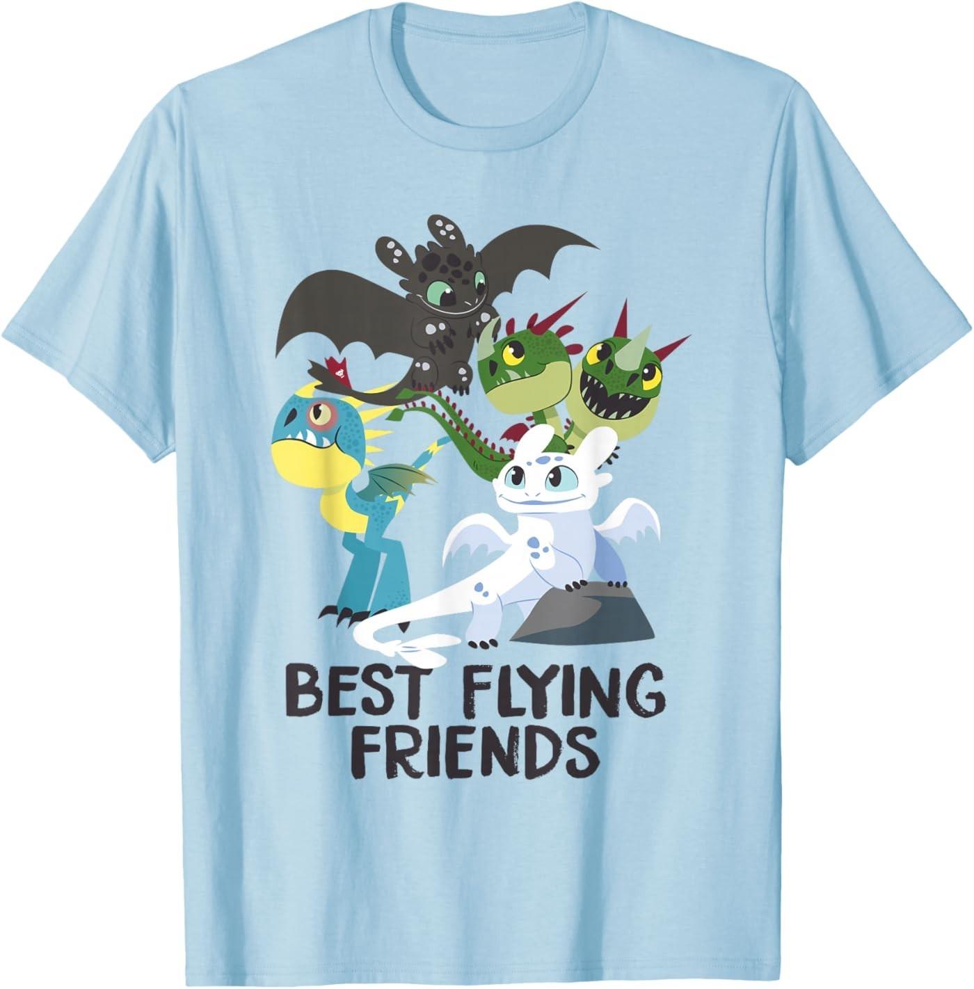 How to Train Your Dragon 3 Hidden World Best Friends T-Shirt S разноцветный