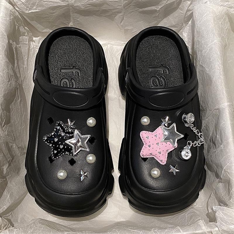 Cross-Border Cute Hat Coal Briquette & Shoe Accessories Set - Matching Shoe Buckle & Flower Set