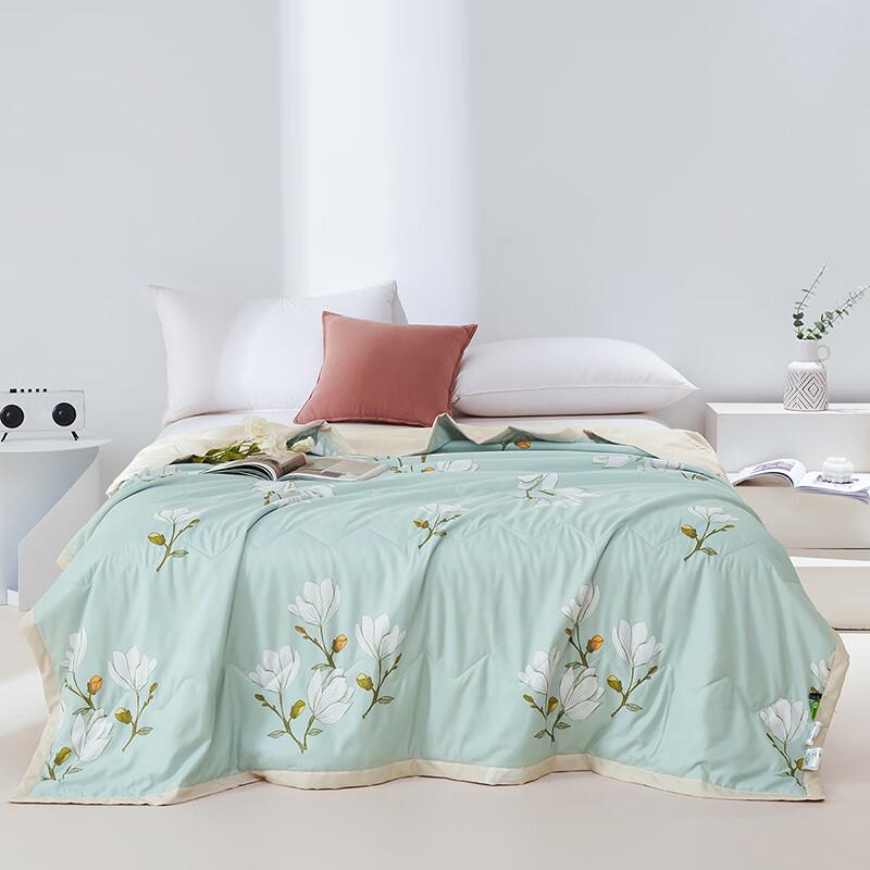Hongdou Brushed Print Lilac Grass Summer Quilt