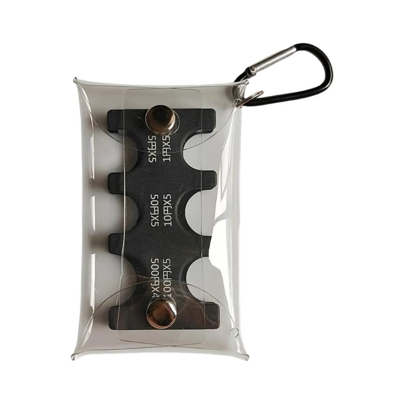 Прозрачный Держатель для Ключей Органайзер для Монет Сортировщик Монет Кошелек Кошелек для Японских Иен Кошелек Сумка для Денег Карманчики для Карт чёрный