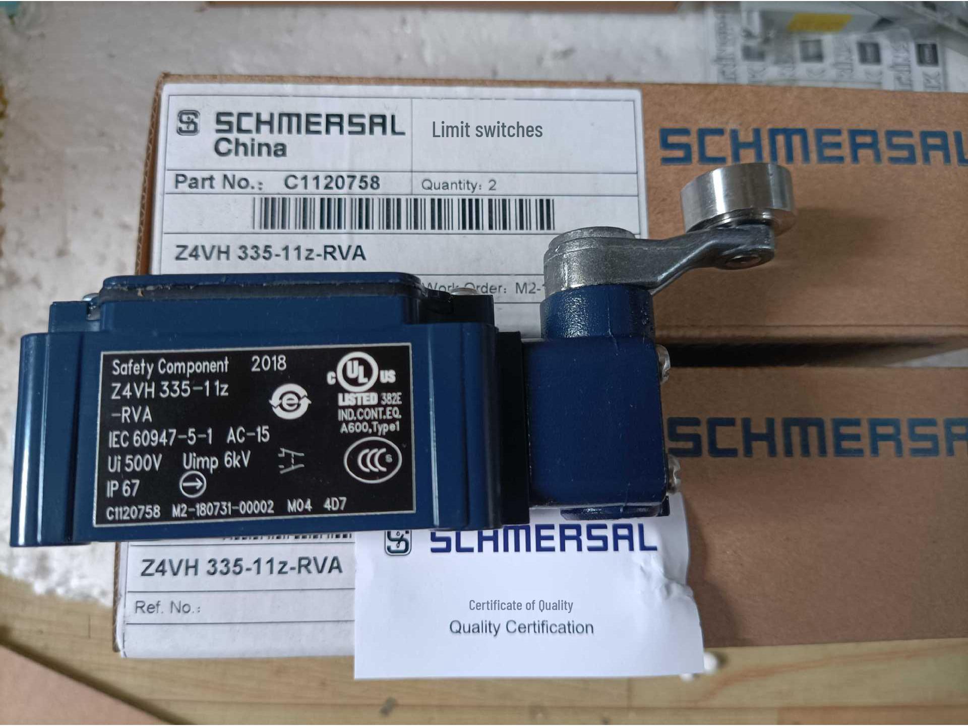 Z4VH 335-11Z-RVA Schmersal Limit Switch - New & Original, In Stock with Free Shipping Type B
