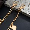 Fashion Hip Hop Love Heart Keychain Waist Belts Chain For Women Men Punk Trousers Jeans Pants Chain Bag Chain Street Jewelry