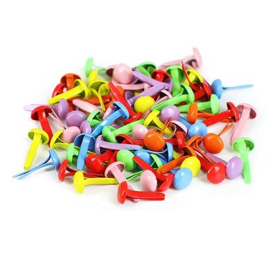 100 Pcs Decorative for Scrapbooking Art Project School Fasteners Craft Accessory Brads Paper Fasteners Scrapbooking Supplies