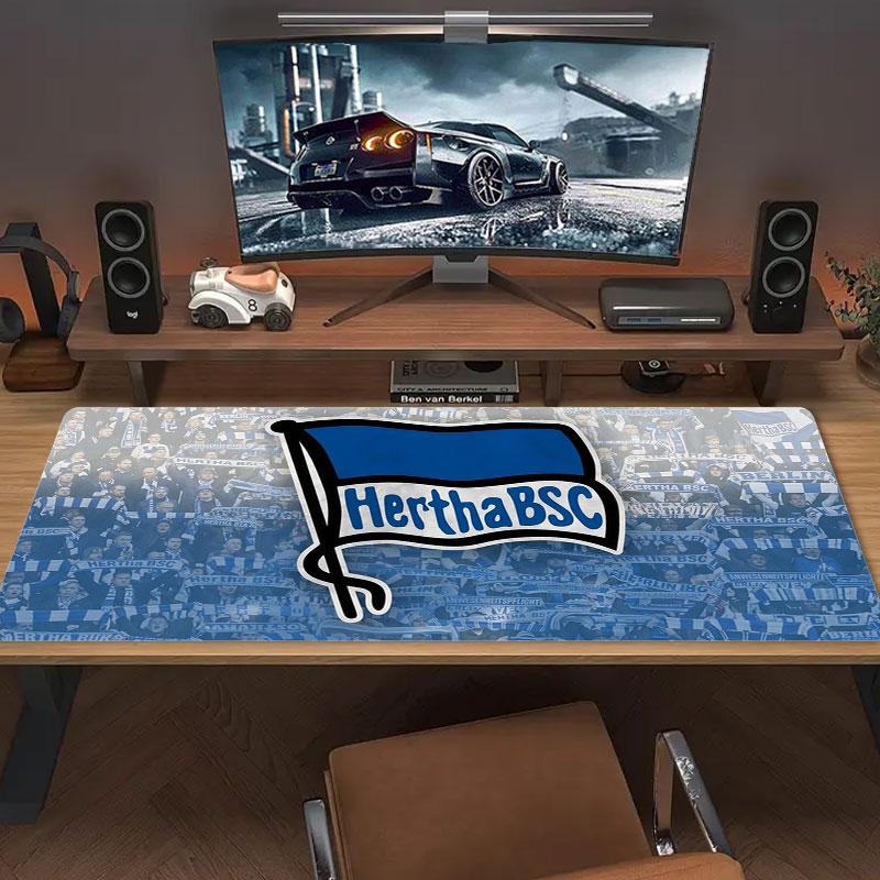 Hertha BSC Large Size Mouse Pad Large Gaming Table Cushion Non-slip Laptop Tablet Big Mousepad XXL Mat Mini PC Playmat With Lock edge