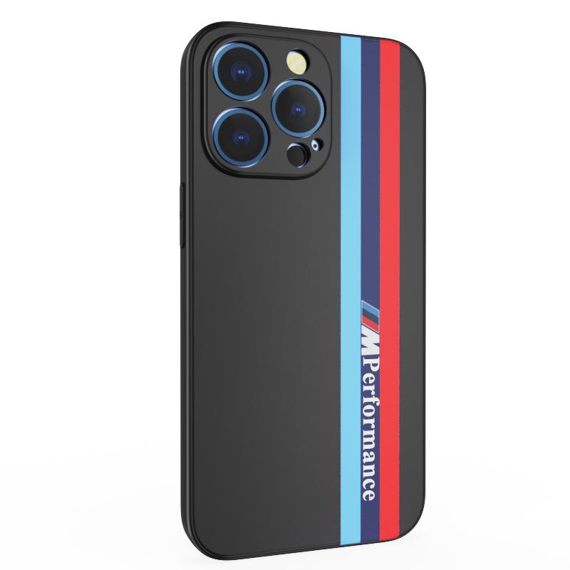 Trendy pruhovaný kryt na telefon pro iPhone 16/15/14/13/12/XS/X Pro/Max/Mini