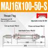 Adjustable Stroke Mini Stainless Steel Pneumatic Cylinder (maj16/20/25/32/40X100-25-50sca)
