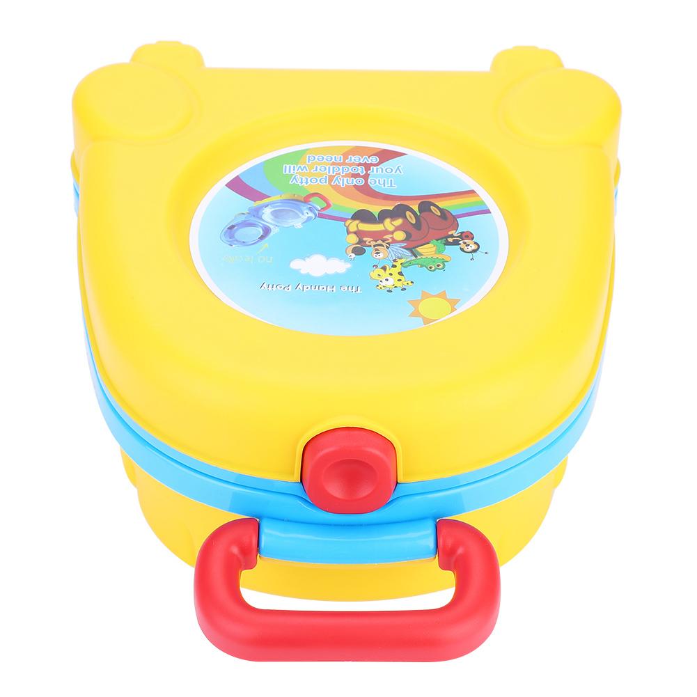 Kids Small Portable Toilet Travel Carry Seat Potty Baby Training Bedpan Yellow