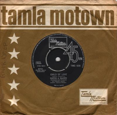 7inch Record CASTON & MAJORS - Child Of Love TMG938 Tamla Motown 1975 UK Soul/Funk Used