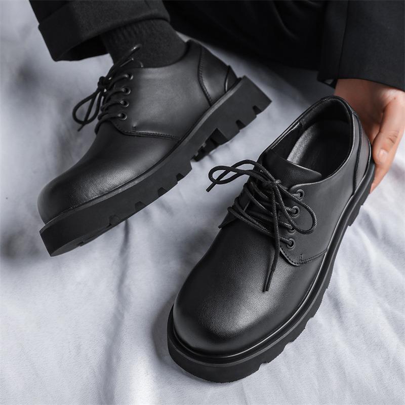 3185 men's shoes spring new leather versatile trend men's casual leather shoes commuter business groom wedding shoes
