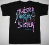 Vtg TWISTED SISTER COME OUT AND PLAY Baumwolle Schwarz Vollgröße T-Shirt MM699