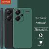 Phone Case for Xiaomi Redmi Note13 Pro+, Redmi Note13 Pro+ Shockproof Silicone Upgraded Lens Full Protection Frosted - Midnight Black