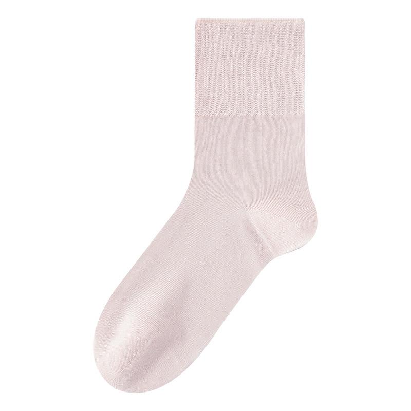 

Женские летние дышащие антибактериальные носки-трубы 7A с защитой от запаха, охлаждающим эффектом и свободной резинкой для периода Юэцзы 1 pair светло-розовый