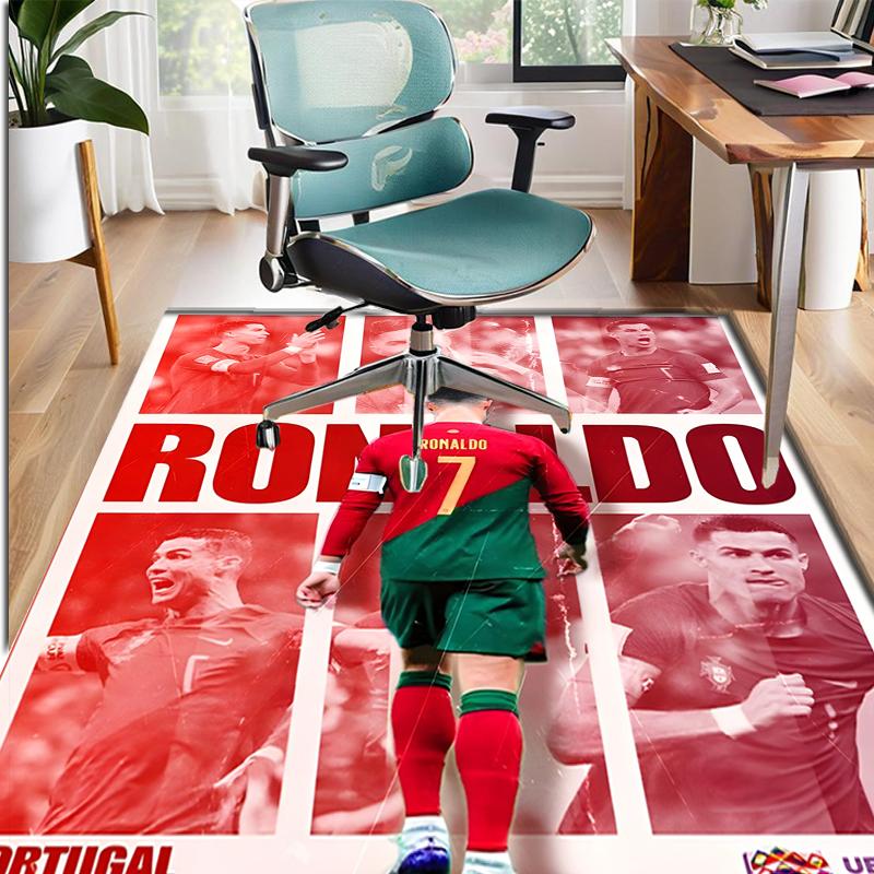 Cristiano Ronaldo Pattern Rug, Indoor/Outdoor Mat, for Picnic, Gameroom, Bedroom, Office, Living Room, Home Decor Carpet, Birthday Gift