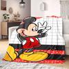 Mickey Cartoon Print Flannel Blanket for Travel Picnics Bedrooms Sofas Beds Chairs Home Decor Various Sizes Available New