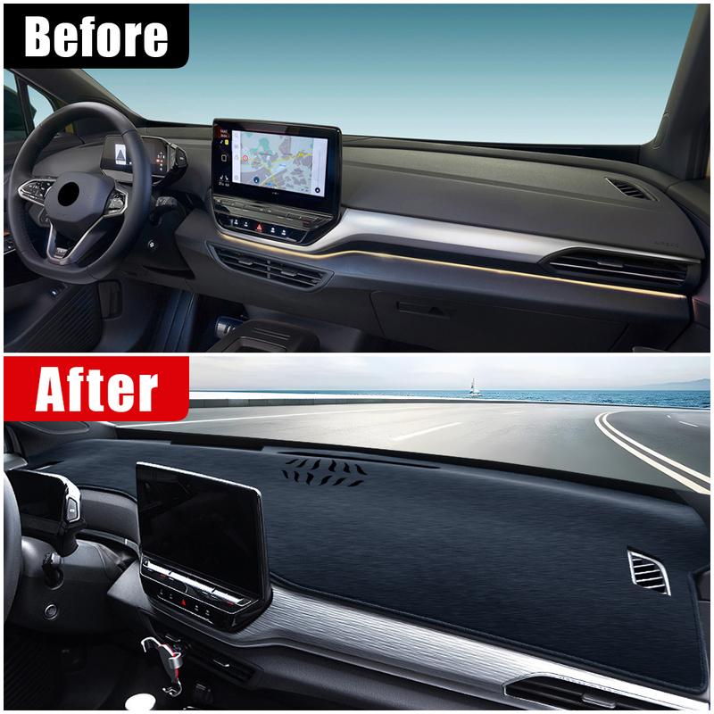 Car Dashboard Cover Mat Avoid Light Pads Anti-UV Carpets Accessories For Volkswagen VW ID.4 ID4     2024 2025