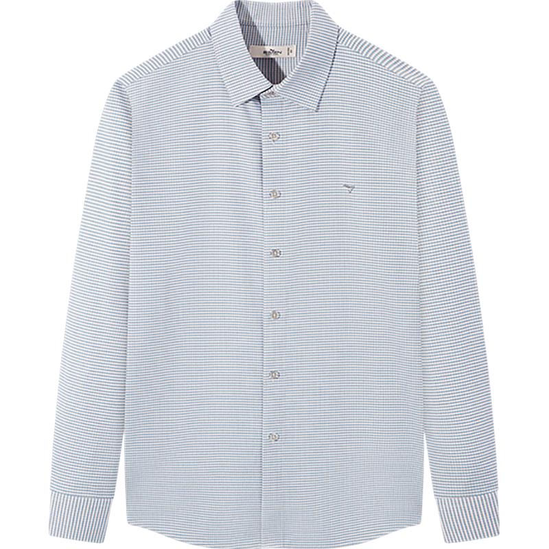 Мужская деловая рубашка с длинным рукавом из смесовой бамбуковой ткани 41