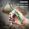 Fish-Shaped Aviation Aluminum Fishing Pliers with Split Ring and Line Cutter