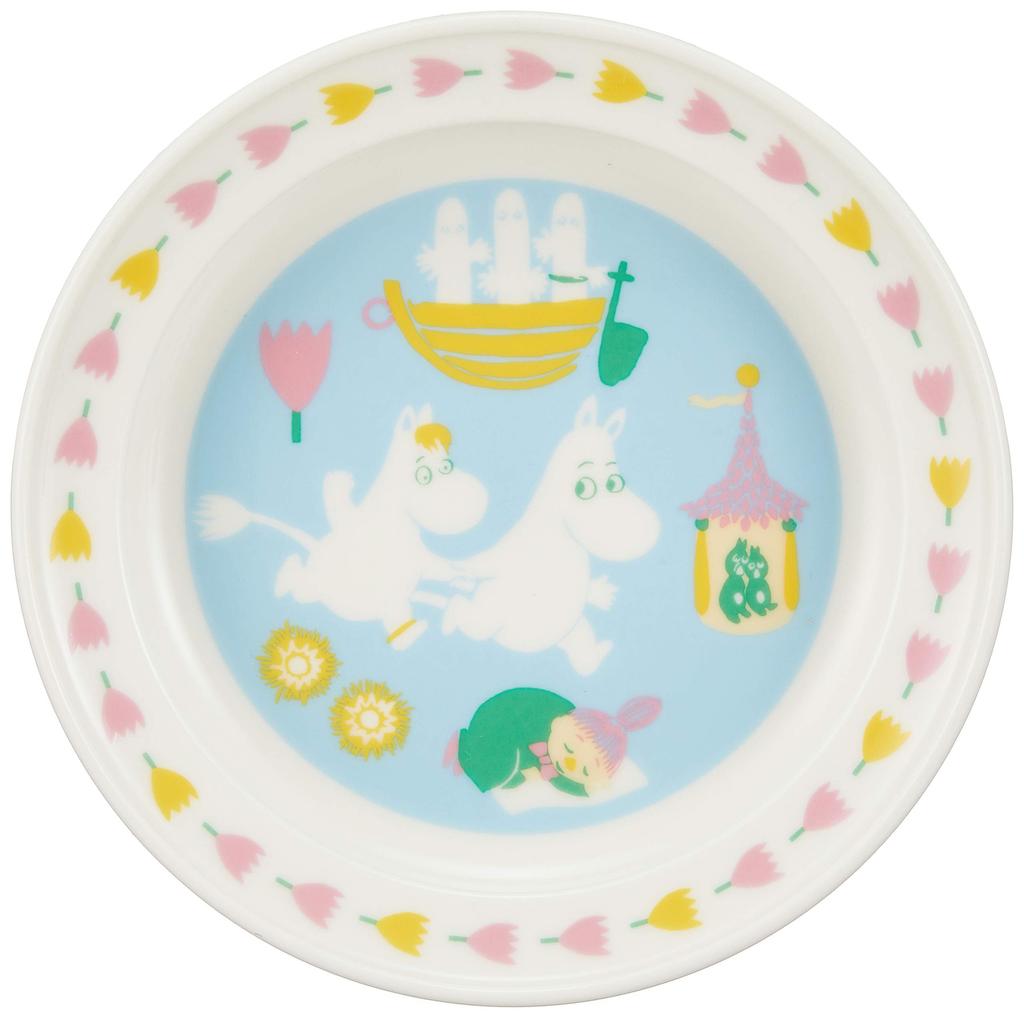 Yamaka Shoten MOOMIN Universal 14cm Microwave Dishwasher Moomin Nordic Day Wedding Made In "Baby & Kids" Plate, Approx. Diameter, & Safe, Merchandise,