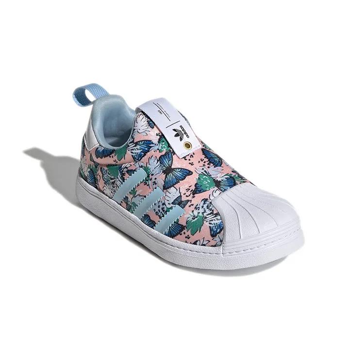 adidas Superstar 360 Little Kid 'Colorful Blossoms' (Unisex) Haze Coral / Clear Sky / Cloud White Kids' Skateboarding Shoes