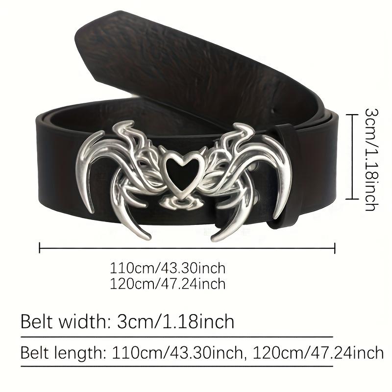 Fashion Women's Belt Retro Gothic Punk Style Personalized Irregular Buckle Belt Casual PU Leather Belt Y2k Belts For Men Women
