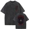 Anime Hunter X Hunter Phantom Troupe Feitan Potoo Washed Vintage Tshirt Men Women Manga Cotton Oversized Short Sleeve Tee Shirt