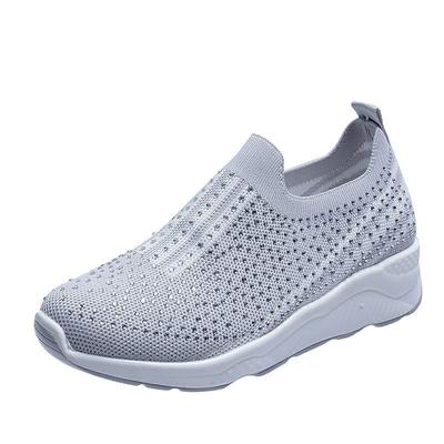Zapatillas de Verano para Mujer Malla Transpirable Zapatos Casuales para Mujer Zapatos Calcetín Mujer Mocasines Cómodos Slip-on Zapatos Vulcanizados Femeninos