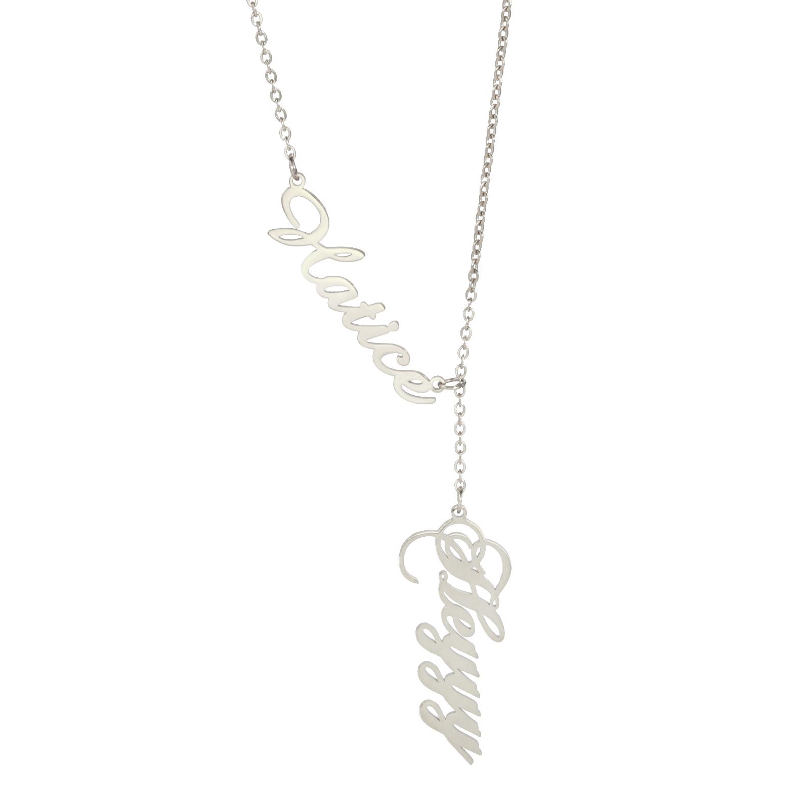 

Customized Double Name Necklace Women Men Stainless Steel Jewelry Couple Personalized Pendant Valentine s Day Gifts 2026 Trend