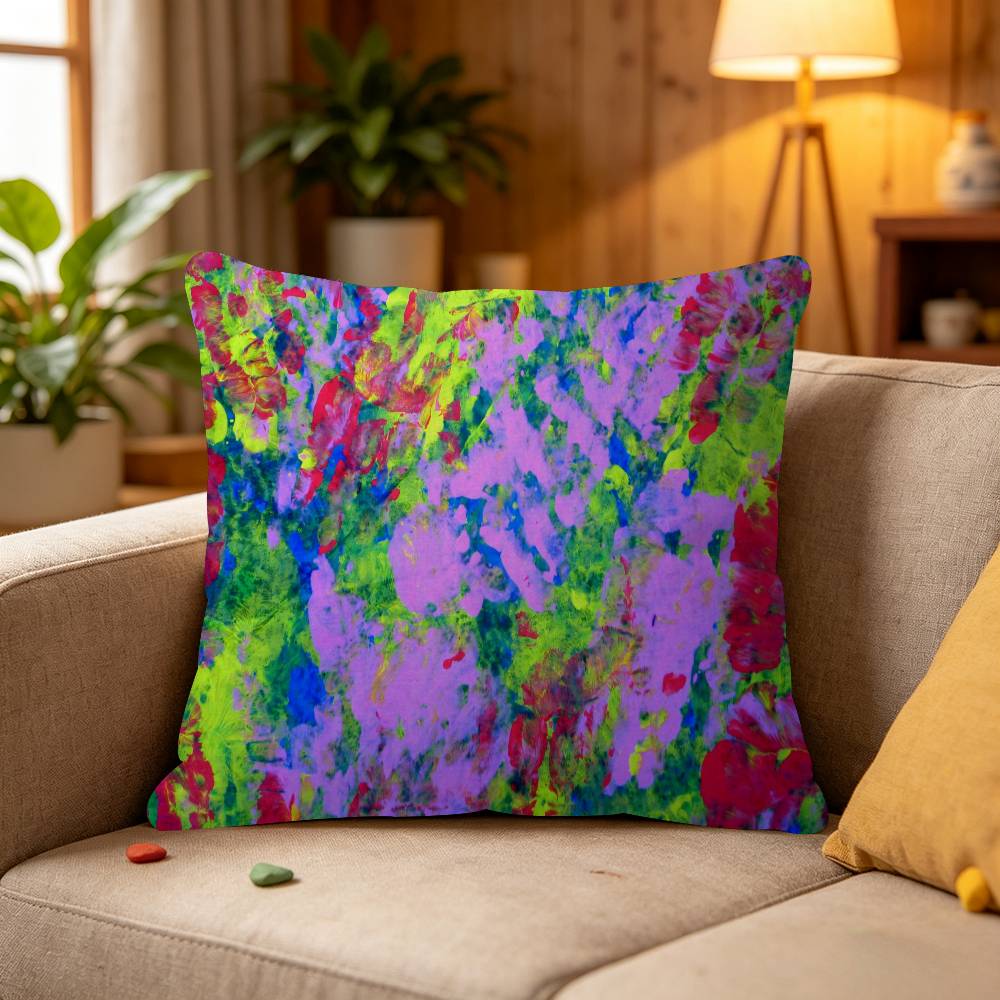 Colorful Paint Splash Pillow Gift Home Office Decoration Bedroom Sofa Car Cushion Cover case 45x45