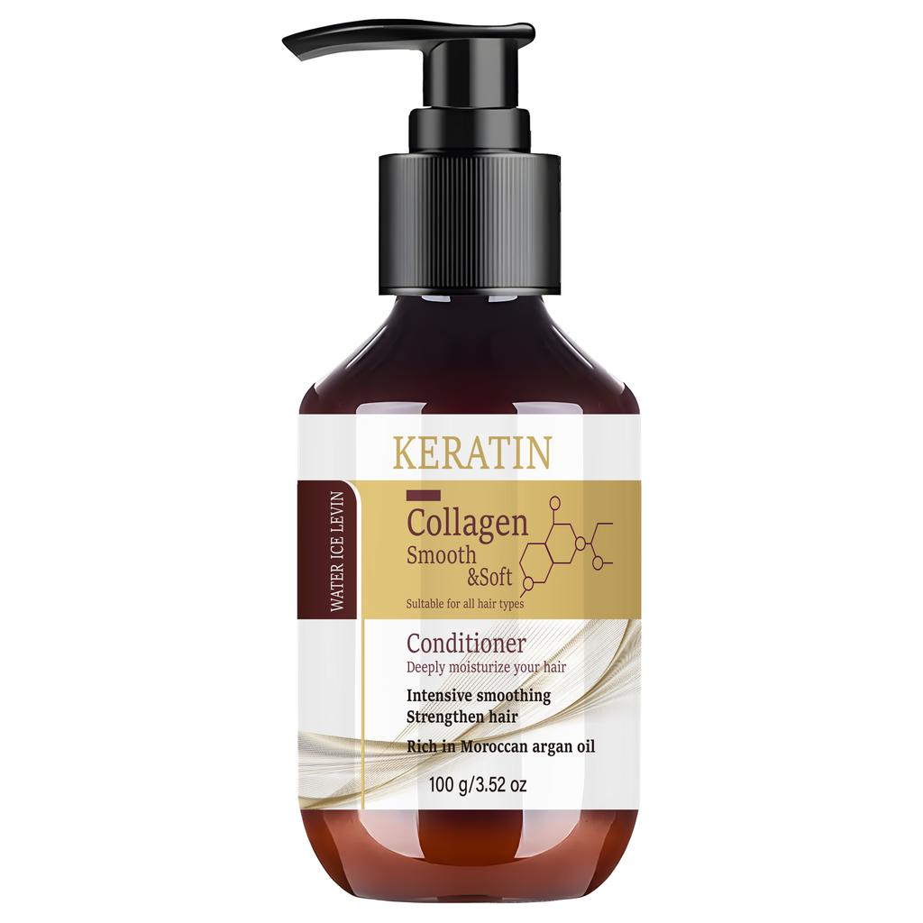 All Hair Type Keratin Collagen Conditioner, Rosemary Argan Oil Intensive Smooth Strengthen Hair Care