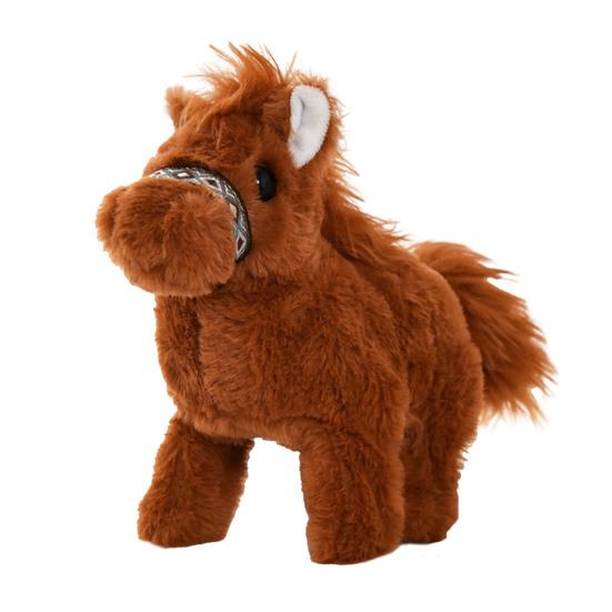 Electric Plush Horse Toy with Sound Kids Walking Interactive Horse Plushie Toddlers Boys Girls Educational Simulation Stuffed Animal Toy