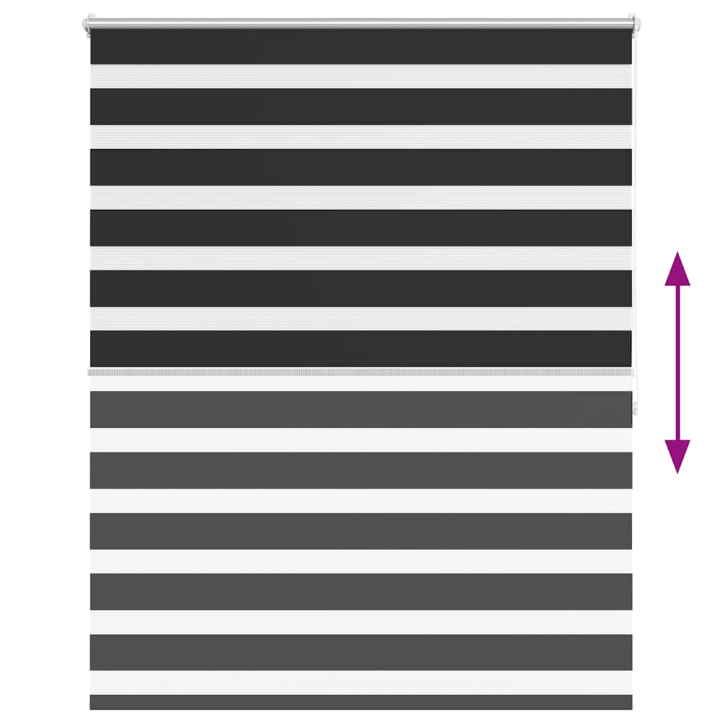 Roleta Zebra 120 X 175 Cm Czarna