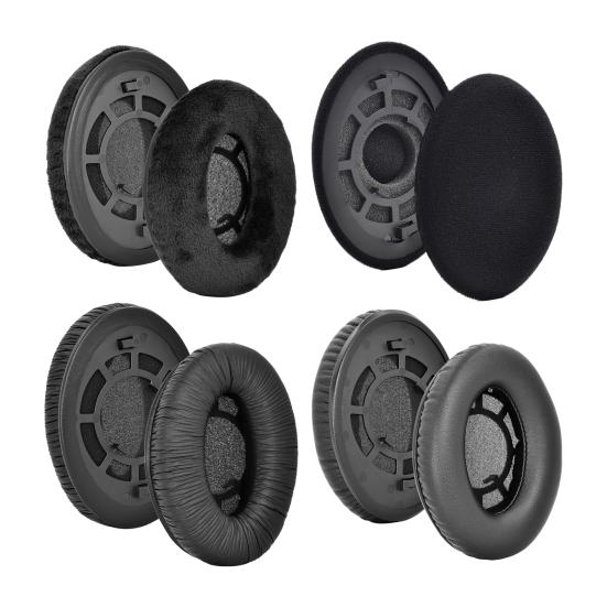 1 Pair High Elasticity Ear Pads Soft Earcaps Headset Earmuffs Protective Cushion with Buckle for Sennheiser RS120/100/110/115/117/119
