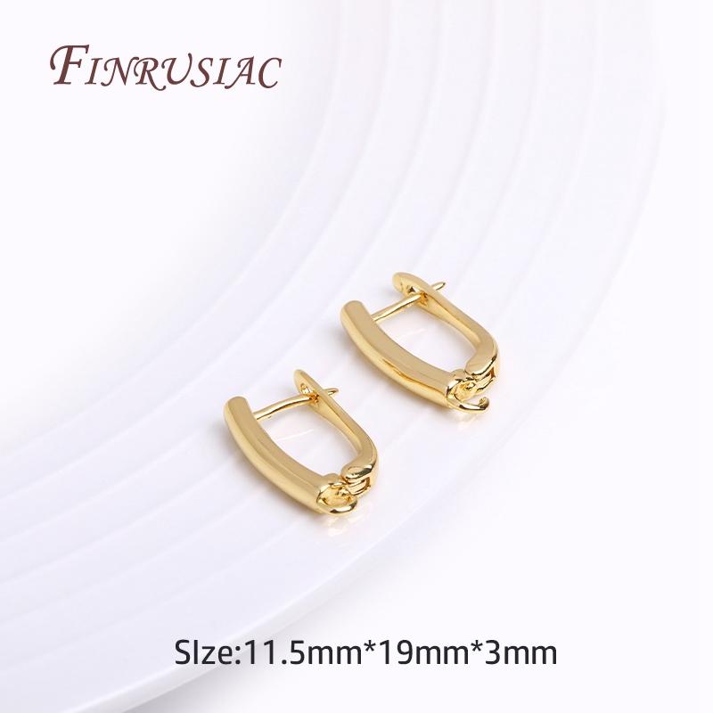 18K Echtgold Plated Verschluss für Ohrringe, Ohrringverschlüsse, DIY Ohrring Zubehör, Luxus Schmuckzubehör, Ohrhaken