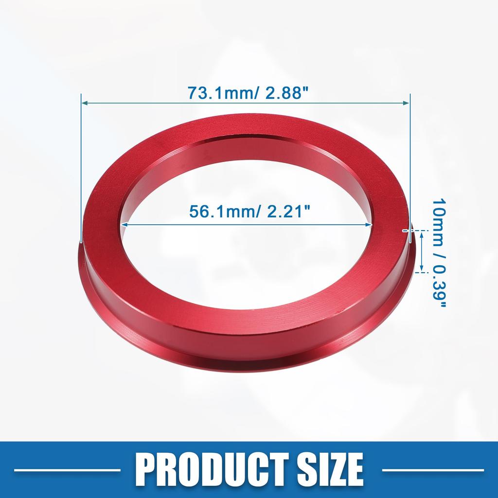A ABSOPRO Car Hub Centric Ring OD 73.1mm ID 56.1mm